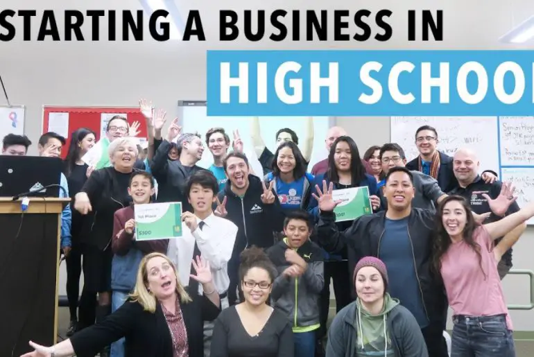 how to start a business in high school