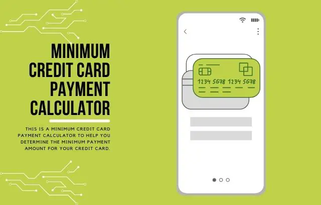 minimum credit card payment calculator