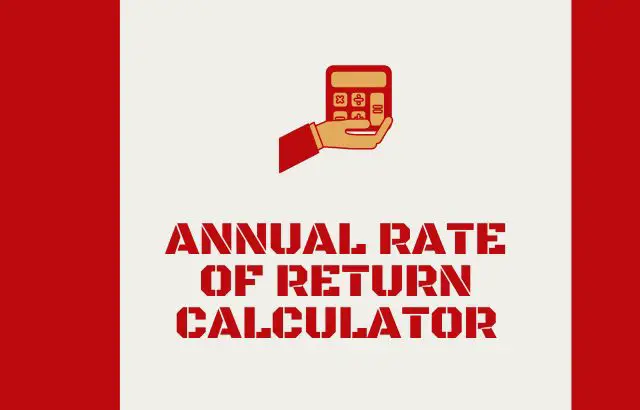Annual Rate of Return Calculator