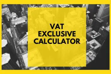 Vat Exclusive Calculator