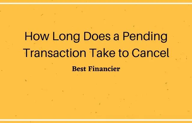 how long does a pending transaction take to cancel