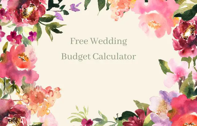 Free Wedding Budget Calculator