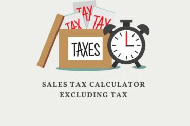 Sales Tax Calculator Excluding Tax