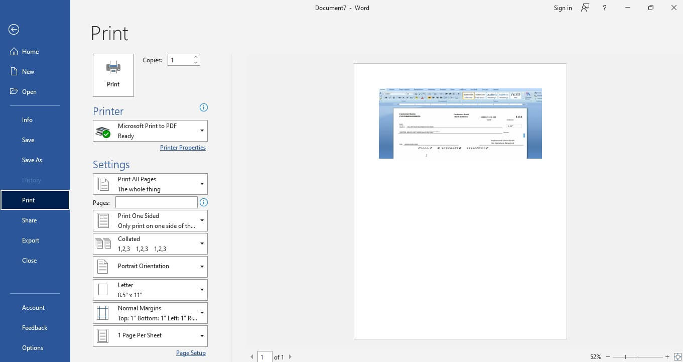 How to Print on a Check with Word | DIY Guide With Images (2022)